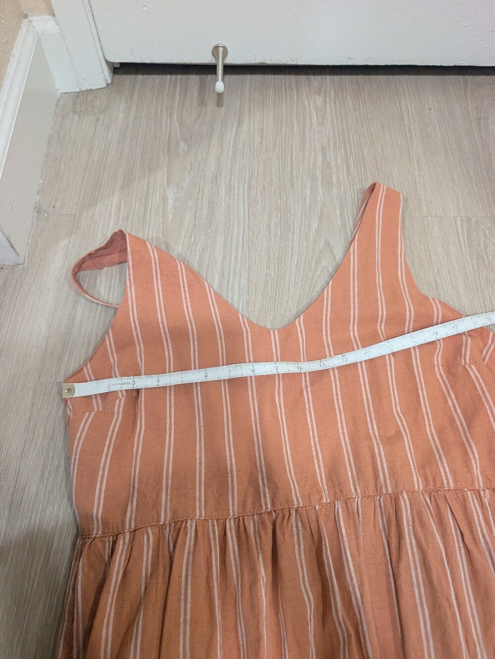 Pact Canopy Linen Blend Easy Tank Dress In Hermosa Stripe - Picture 11 of 15